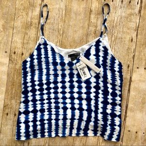 Aqua Tie Dye Tank Top NWT